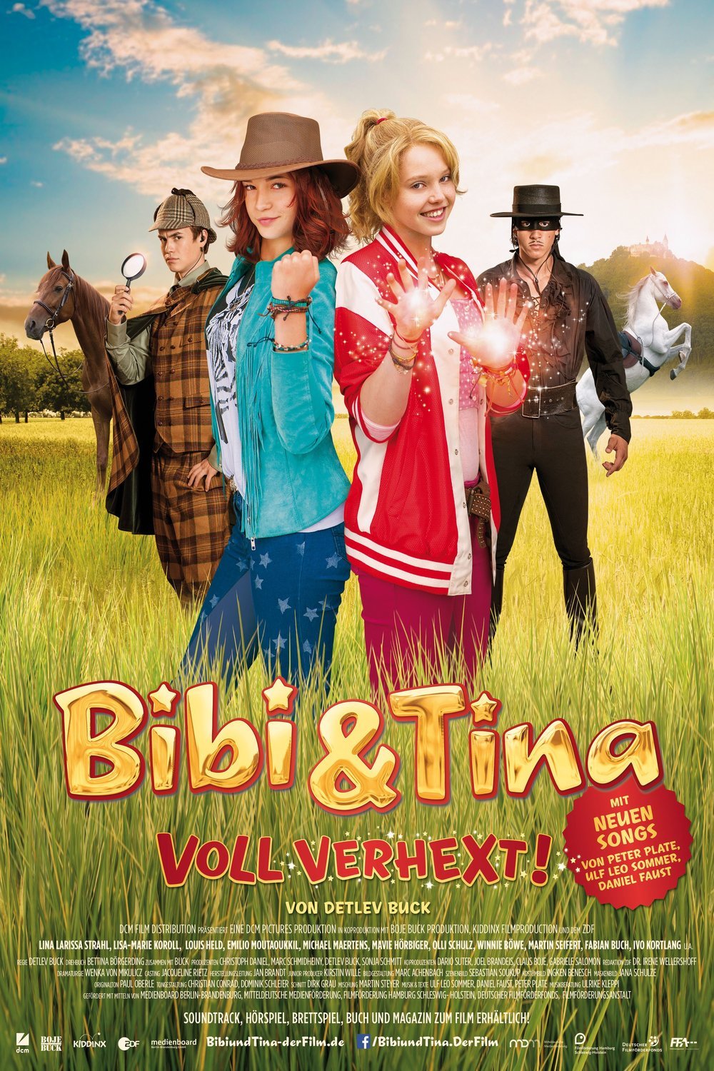 German poster of the movie Bibi & Tina: Bewildered and Bewitched