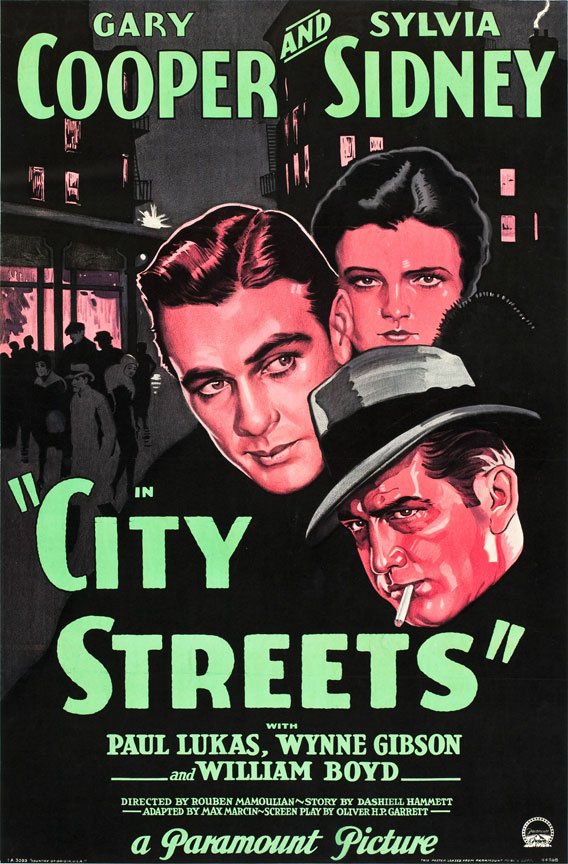 L'affiche du film City Streets