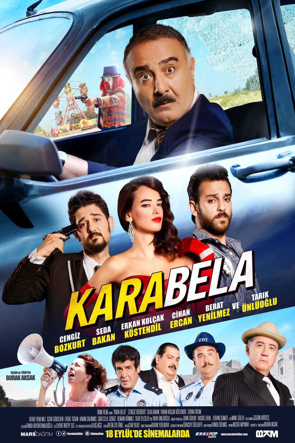 L'affiche originale du film Kara Bela en turc