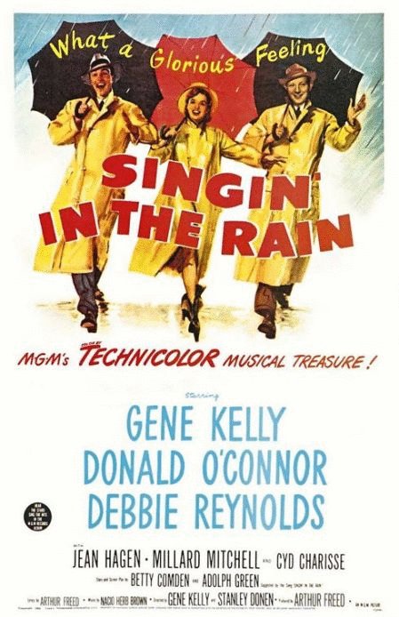 L'affiche du film Chantons sous la pluie