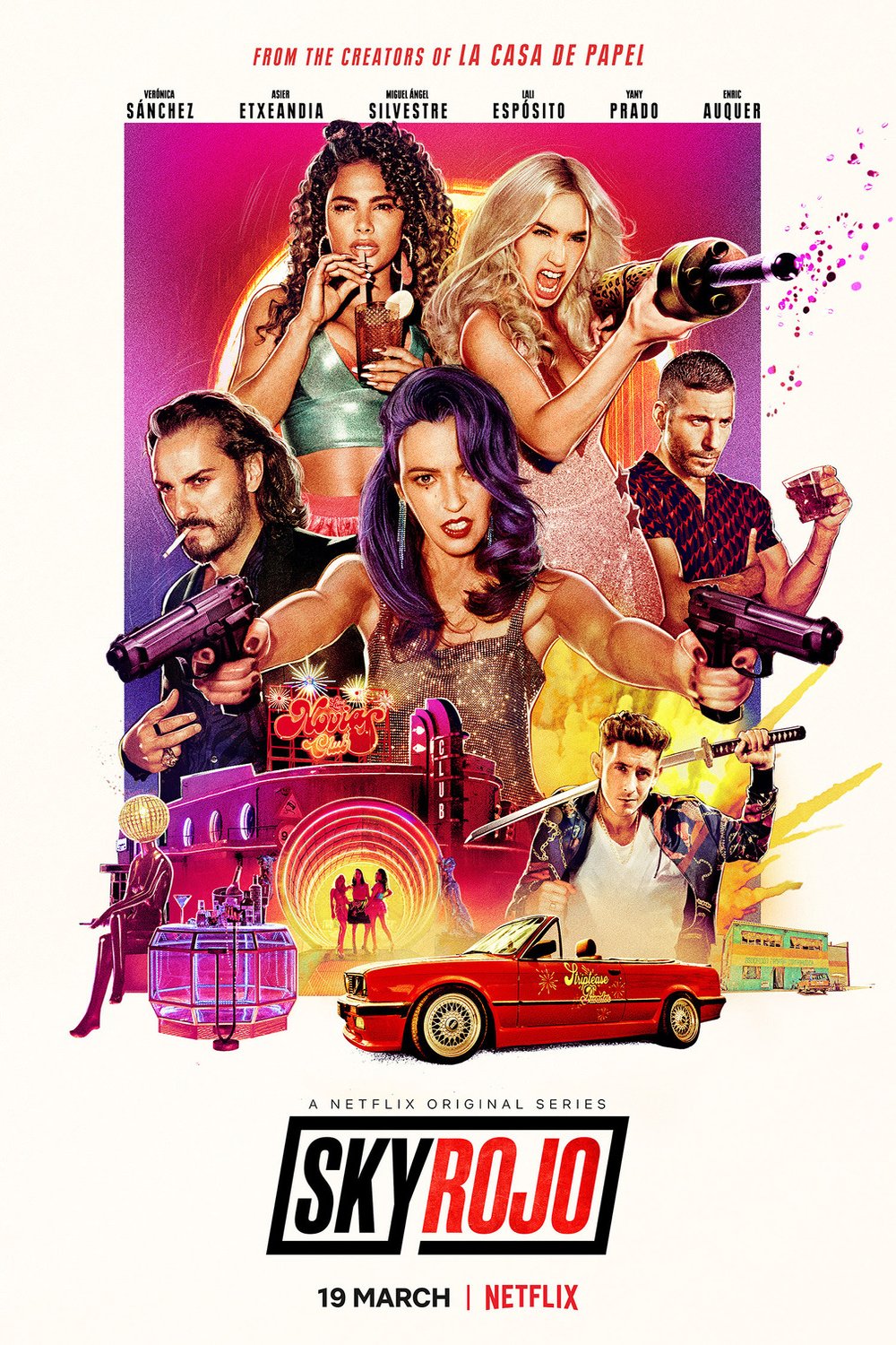 Spanish poster of the movie Sky Rojo
