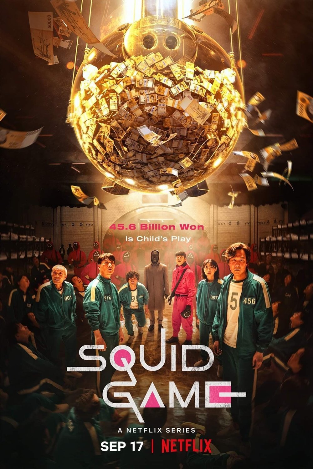 Korean poster of the movie Squid Game