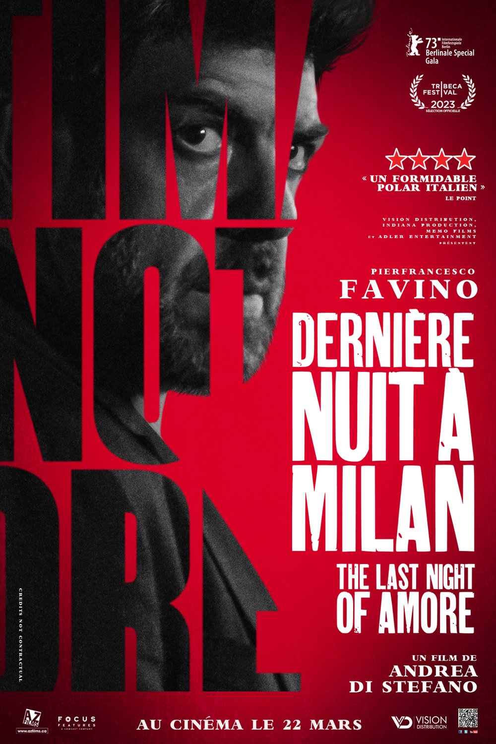L'affiche du film Dernière nuit à Milan