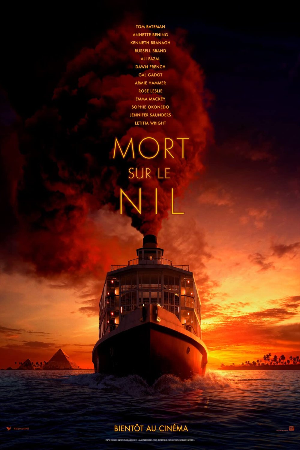L'affiche du film Mort sur le Nil [2022]