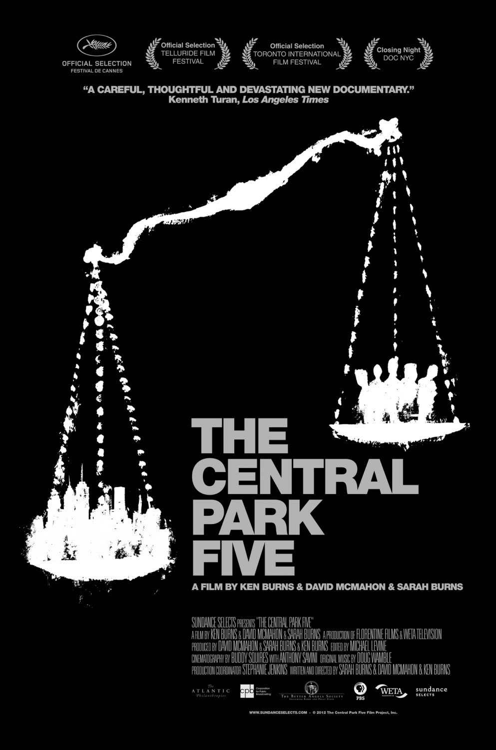 L'affiche du film The Central Park Five