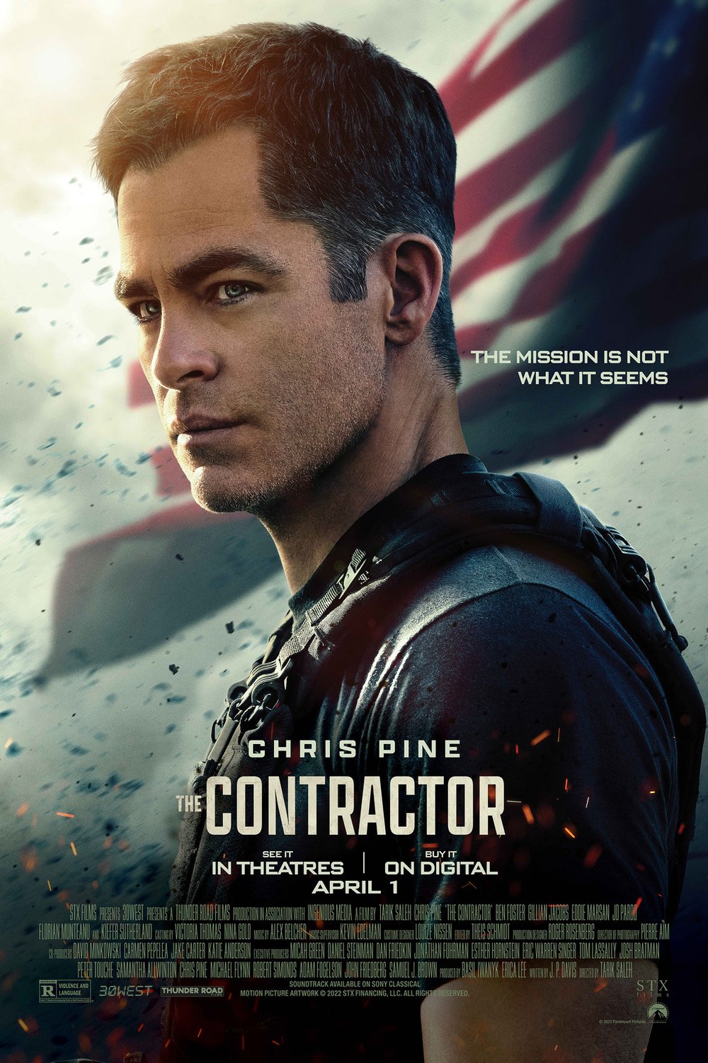 L'affiche du film The Contractor