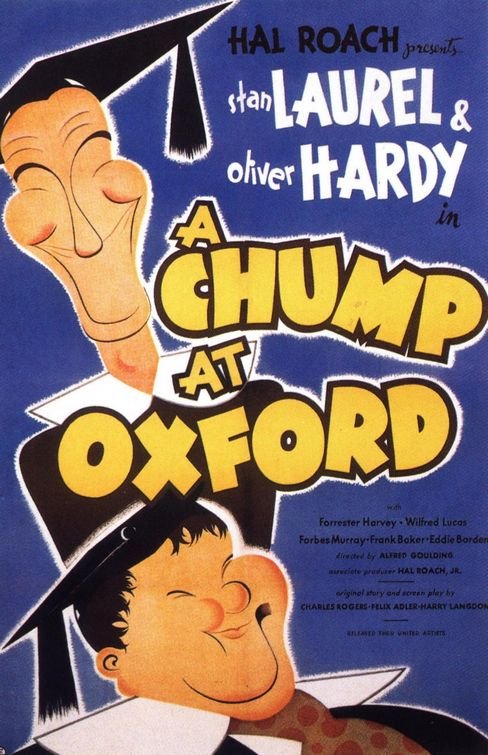 L'affiche du film A Chump at Oxford