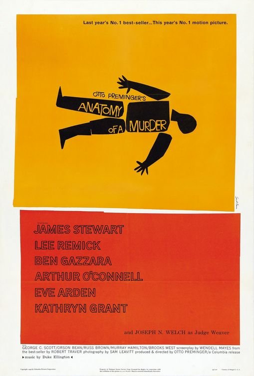 L'affiche du film Anatomy of a Murder