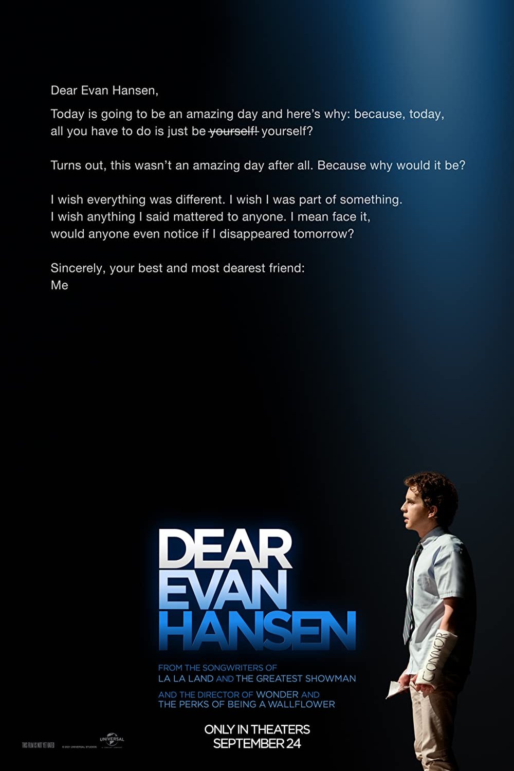 L'affiche du film Dear Evan Hansen