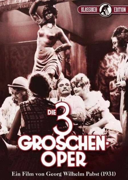 L'affiche originale du film The 3 Penny Opera en allemand