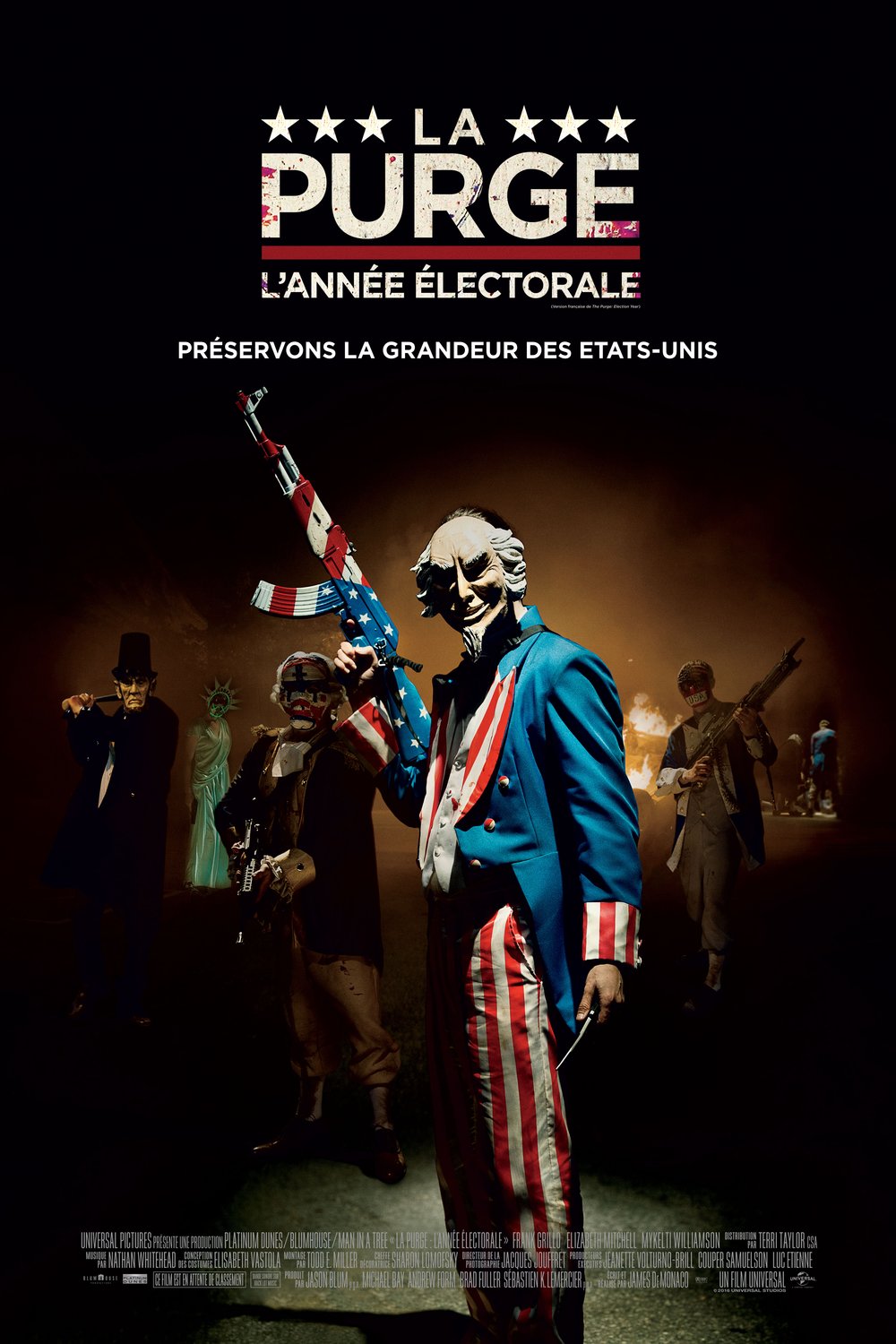 L'affiche du film La Purge: L'année électorale