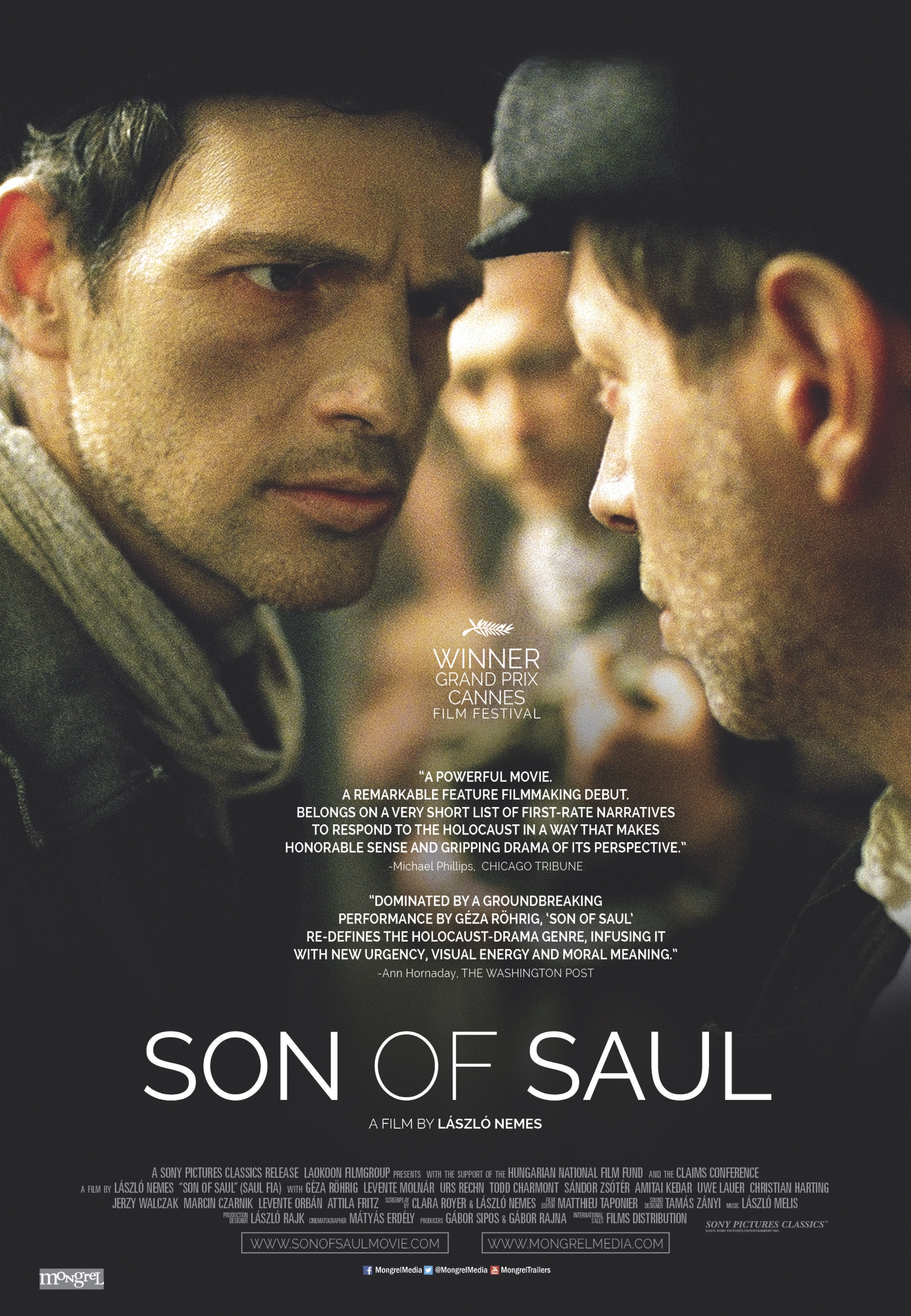 L'affiche du film Son of Saul