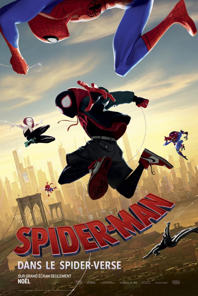 L'affiche du film Spider-Man: Dans le Spider-Verse