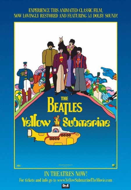L'affiche du film The Beatles' Yellow Submarine