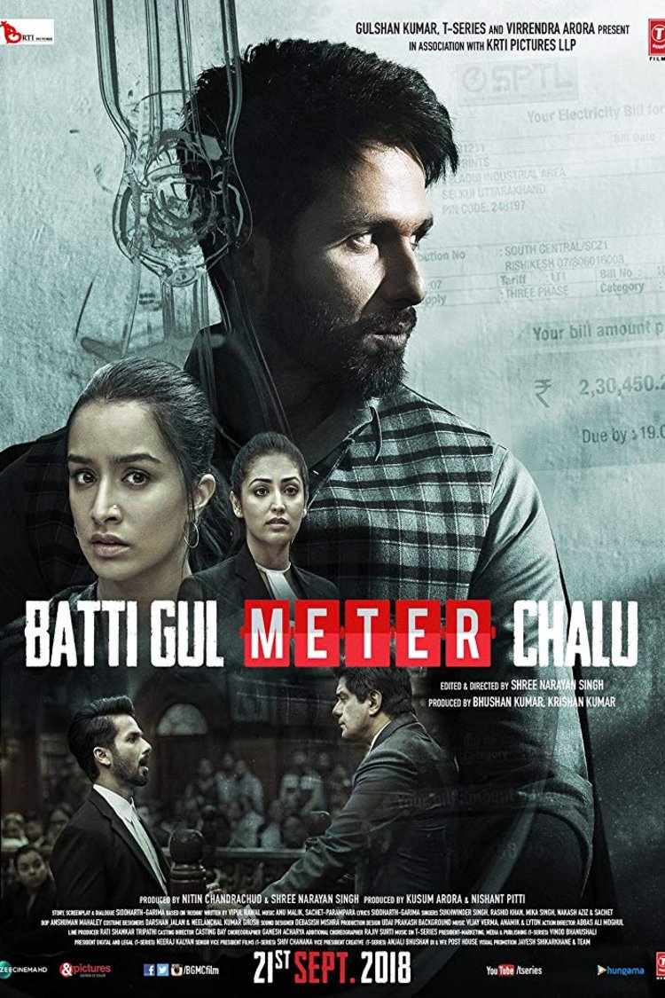 Hindi poster of the movie Batti Gul Meter Chalu