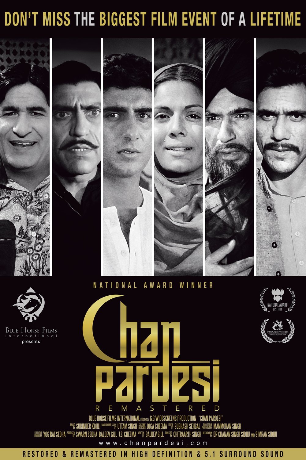 L'affiche originale du film Chann Pardesi en Penjabi