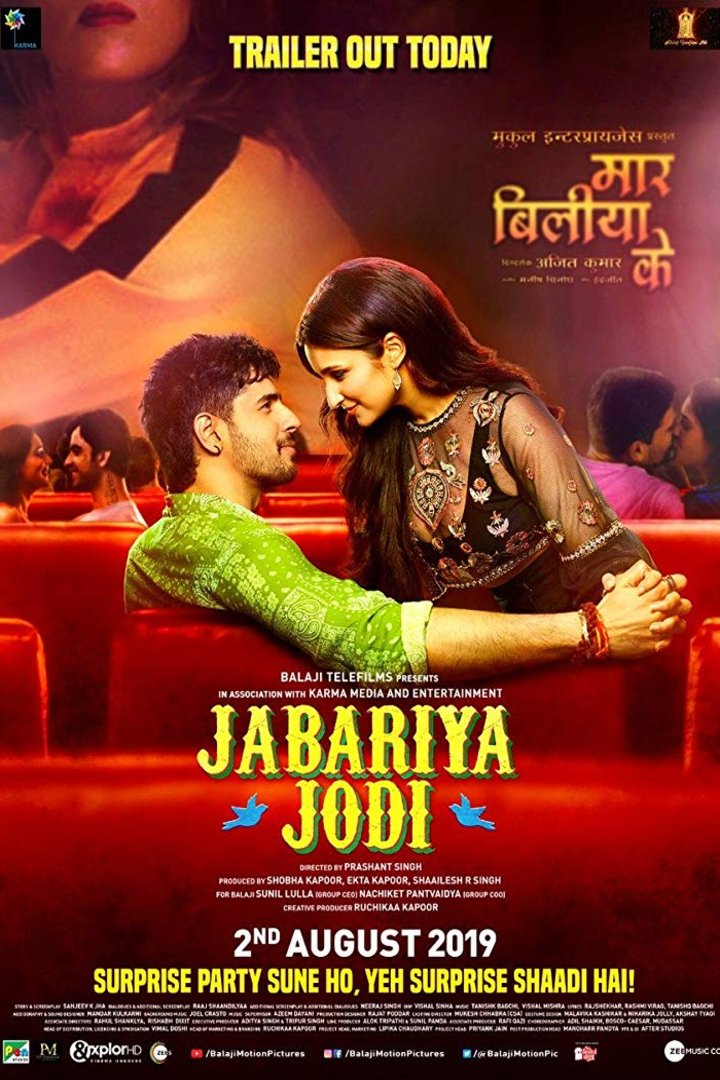 L'affiche originale du film Jabariya Jodi en Hindi