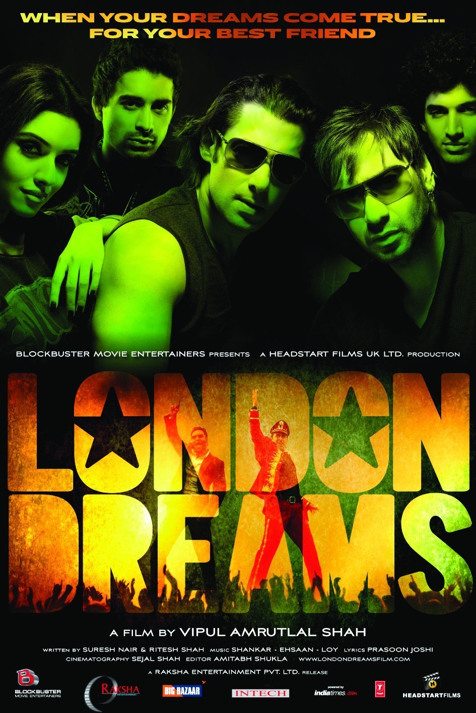 L'affiche originale du film London Dreams en Hindi