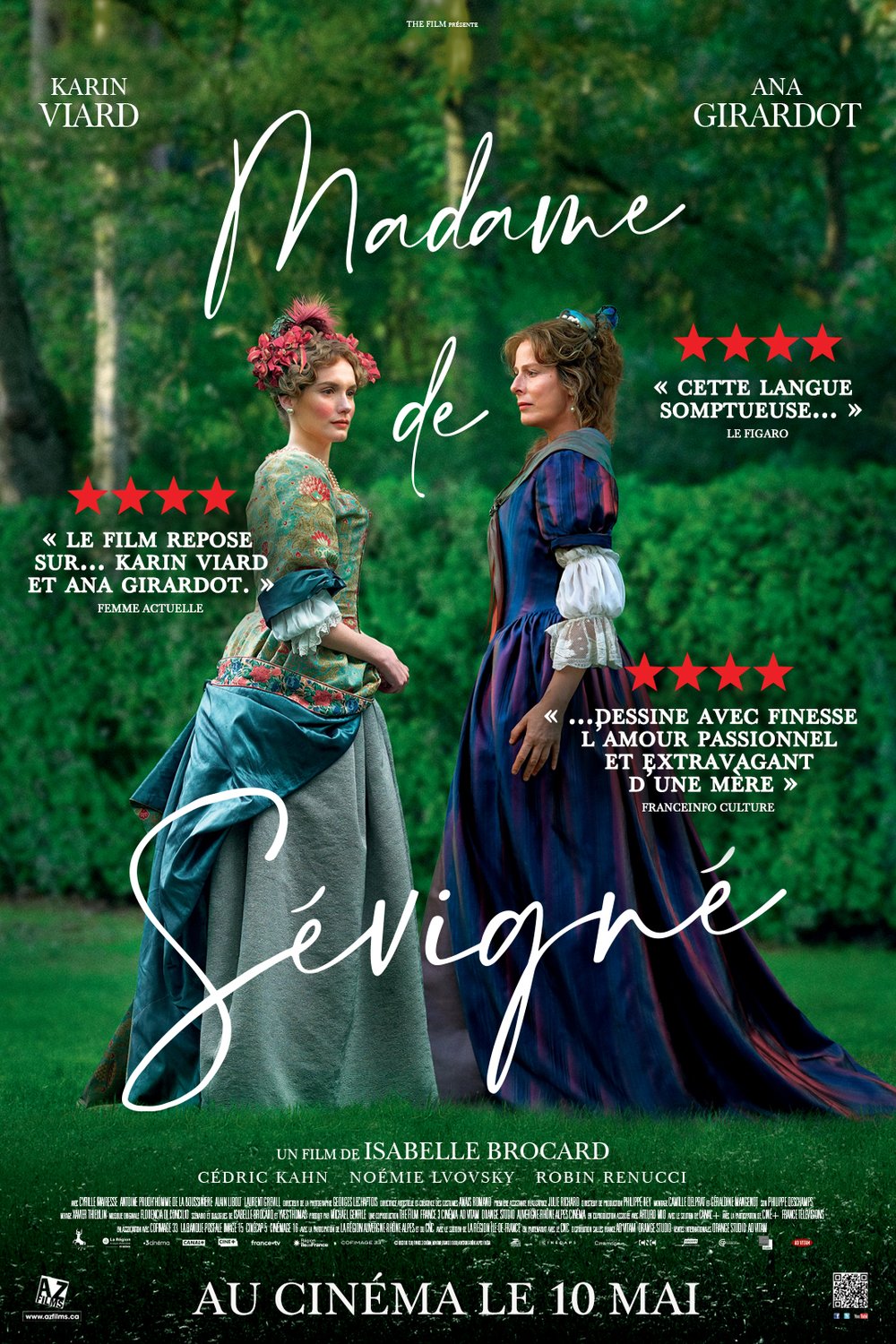 L'affiche du film Madame de Sévigné