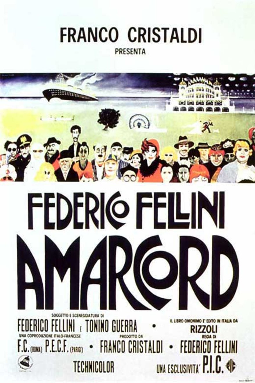 L'affiche originale du film Amarcord en italien