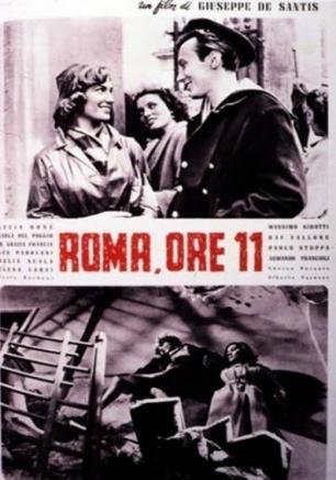 L'affiche originale du film Roma, ore 11 en italien