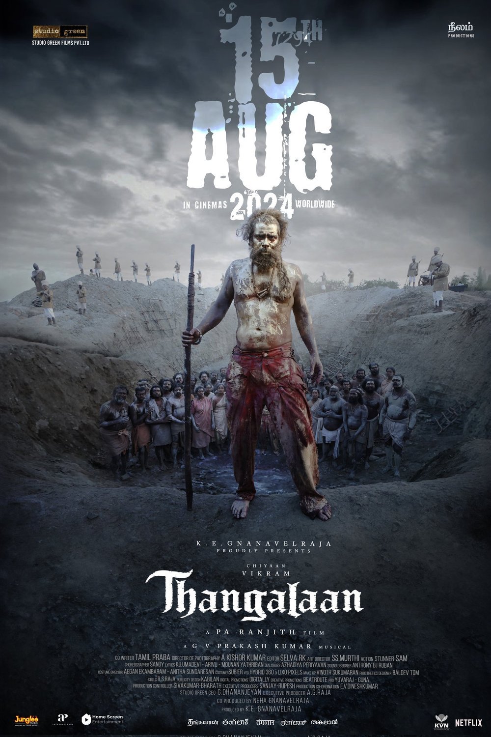 L'affiche du film Thangalaan [2024]