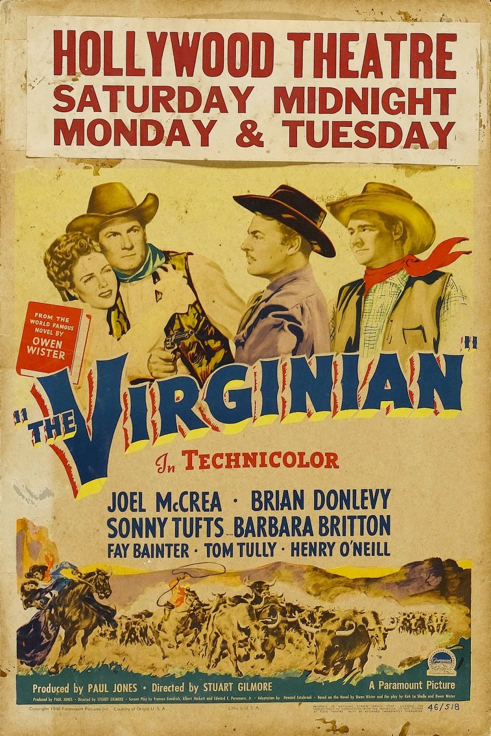 L'affiche du film The Virginian
