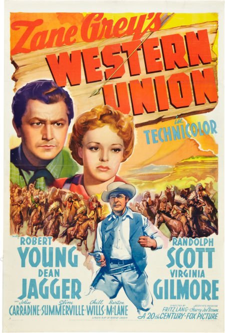 L'affiche du film Western Union