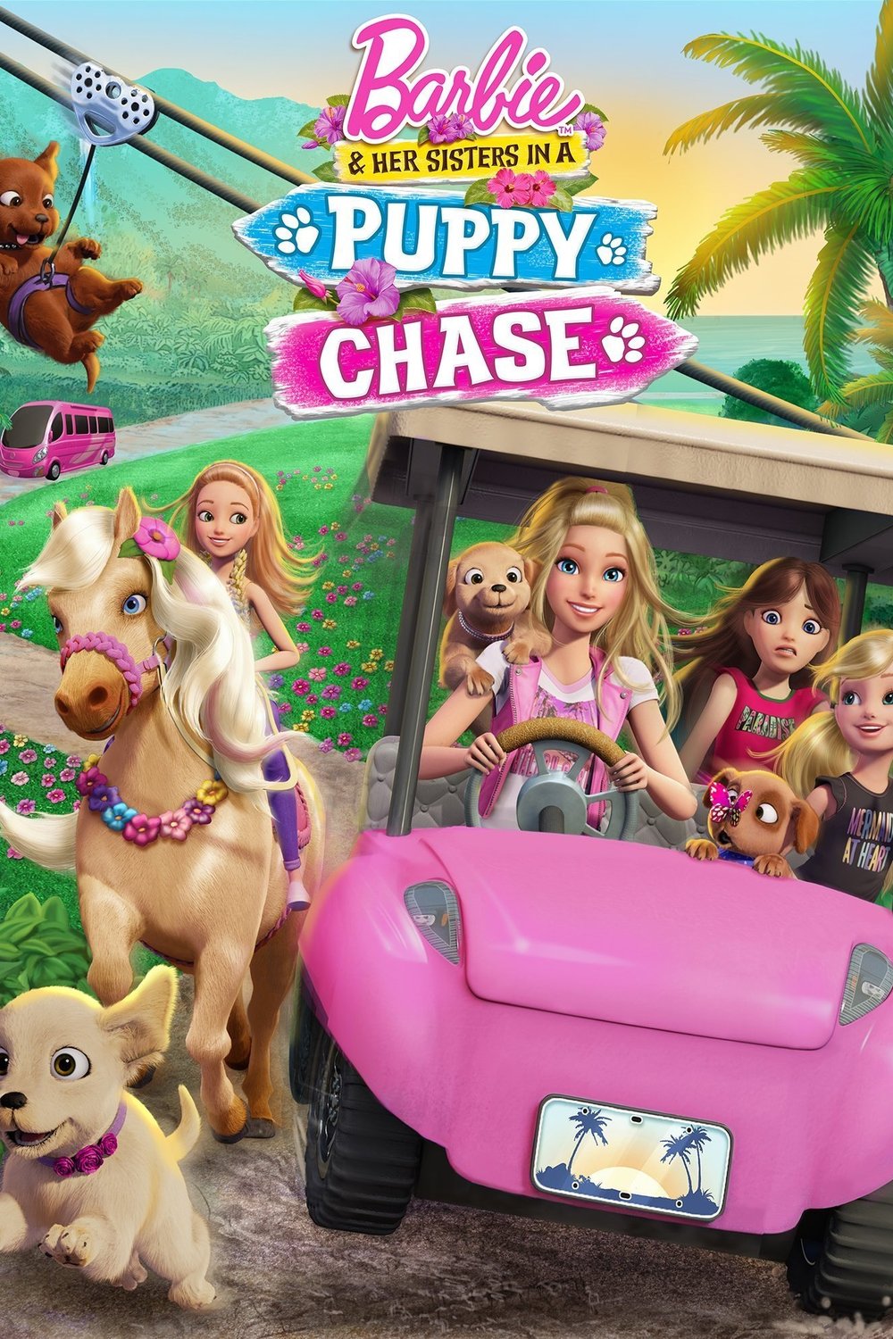 L'affiche du film Barbie & Her Sisters in a Puppy Chase