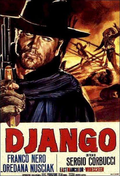 L'affiche originale du film Django en italien