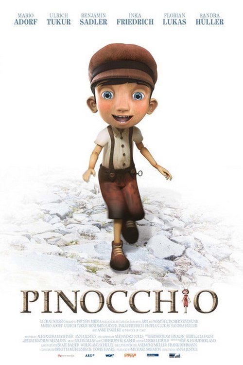 L'affiche originale du film Pinocchio en allemand