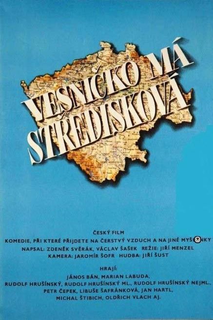 L'affiche originale du film Vesnicko má stredisková en tchèque