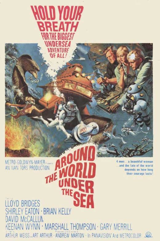 L'affiche du film Around the World Under the Sea