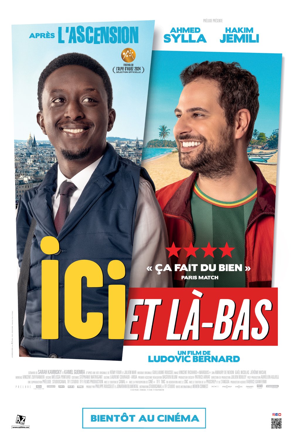 L'affiche du film Ici et là-bas [2024]