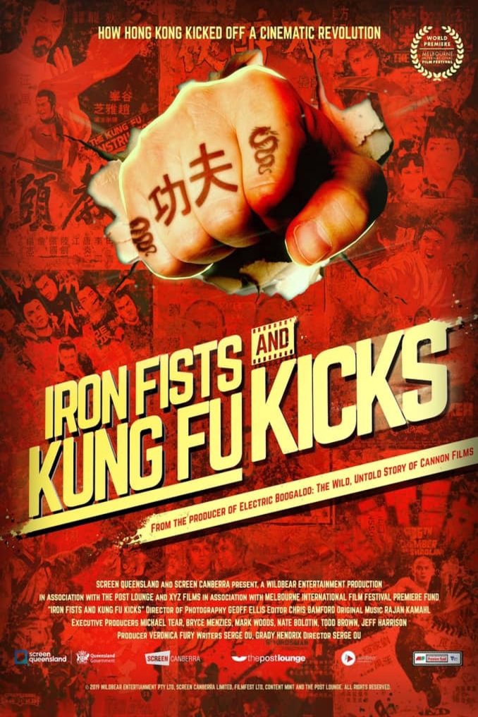 L'affiche originale du film Iron Fists and Kung Fu Kicks en anglais