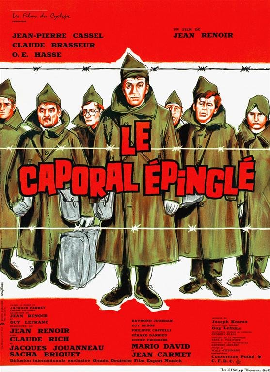 L'affiche originale du film Le Caporal épinglé en français