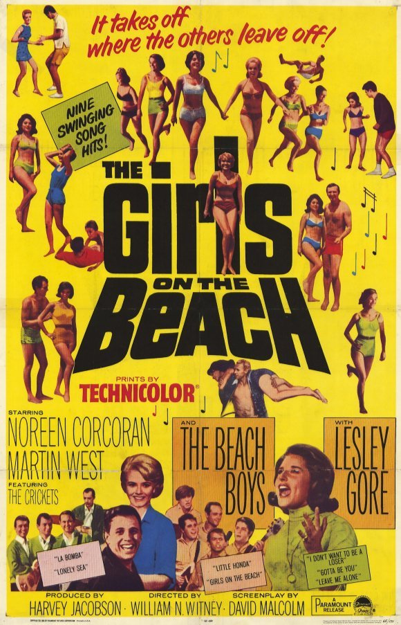 L'affiche du film The Girls on the Beach