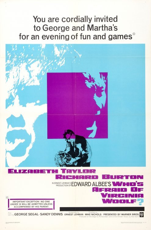 L'affiche du film Qui a peur de Virginia Woolf?