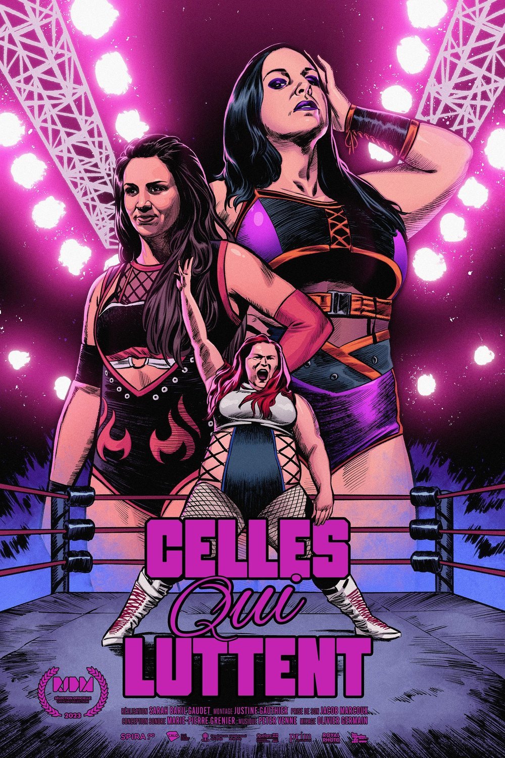 L'affiche du film Sisters of Wrestling