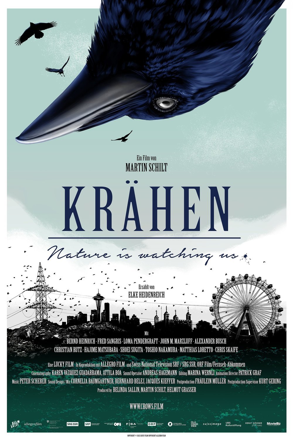 L'affiche originale du film Krähen - Nature Is Watching Us en allemand