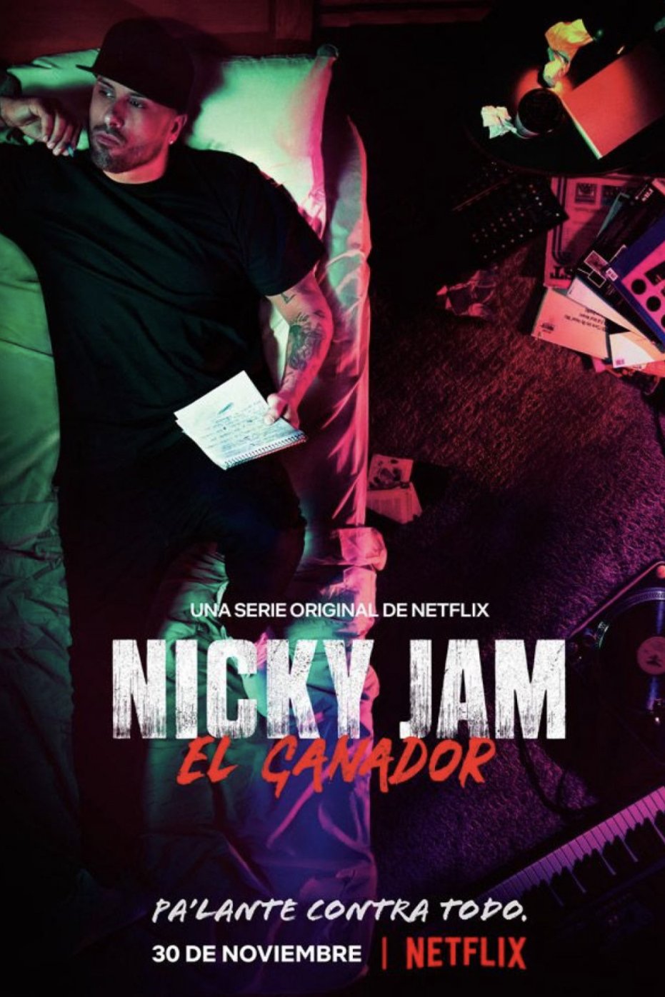 Spanish poster of the movie Nicky Jam: El Ganador