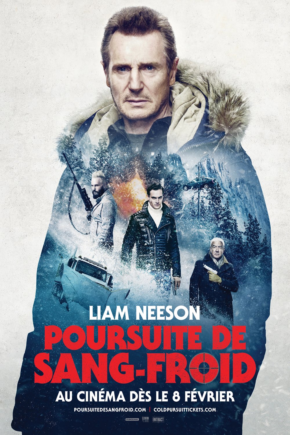 L'affiche du film Poursuite de sang-froid