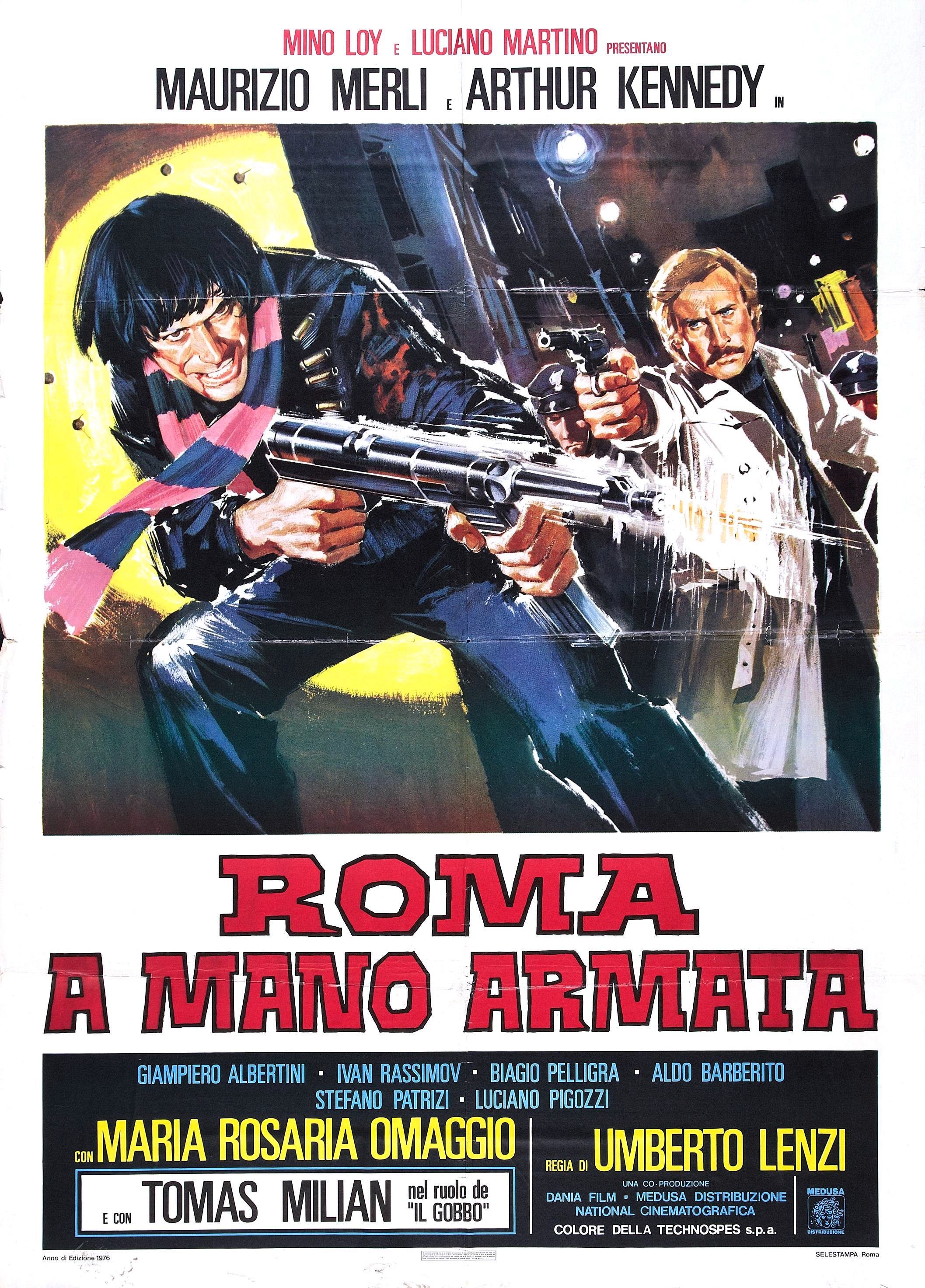 L'affiche originale du film Roma a mano armata en italien