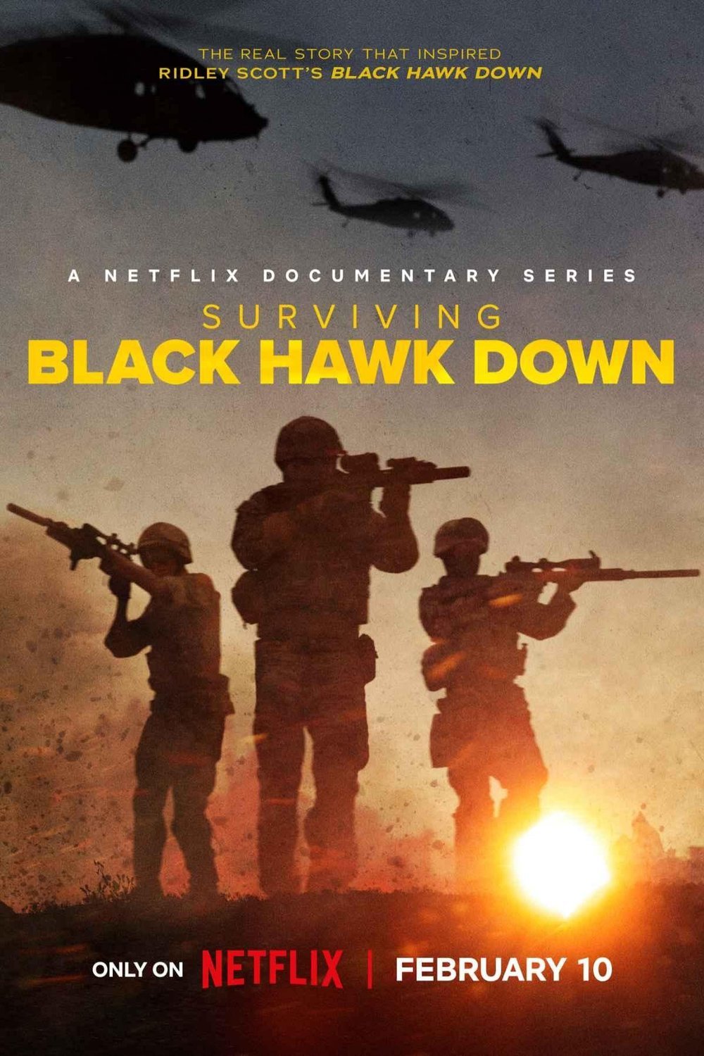 L'affiche du film Surviving Black Hawk Down [2025]