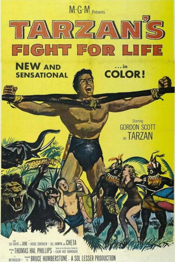L'affiche du film Tarzan's Fight for Life