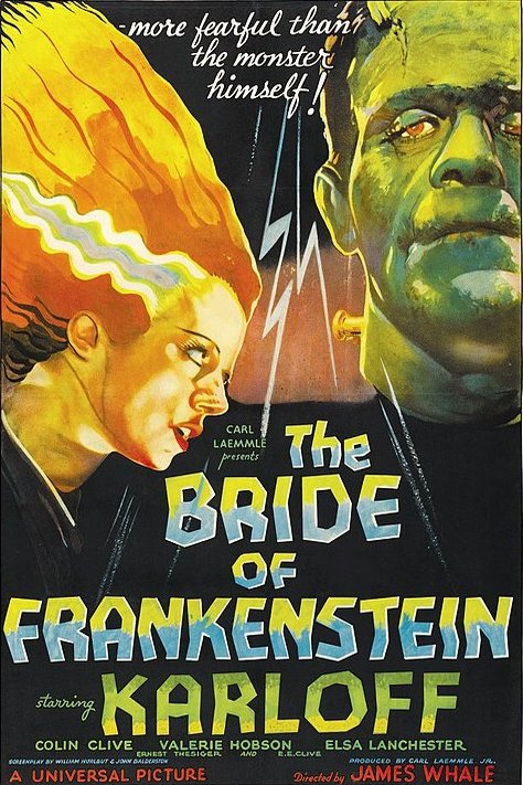 L'affiche du film The Bride of Frankenstein