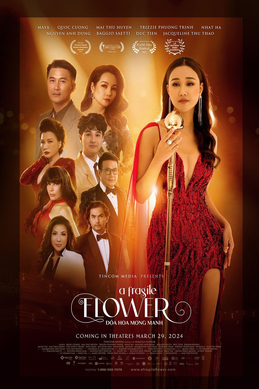 L'affiche originale du film A Fragile Flower en Vietnamien