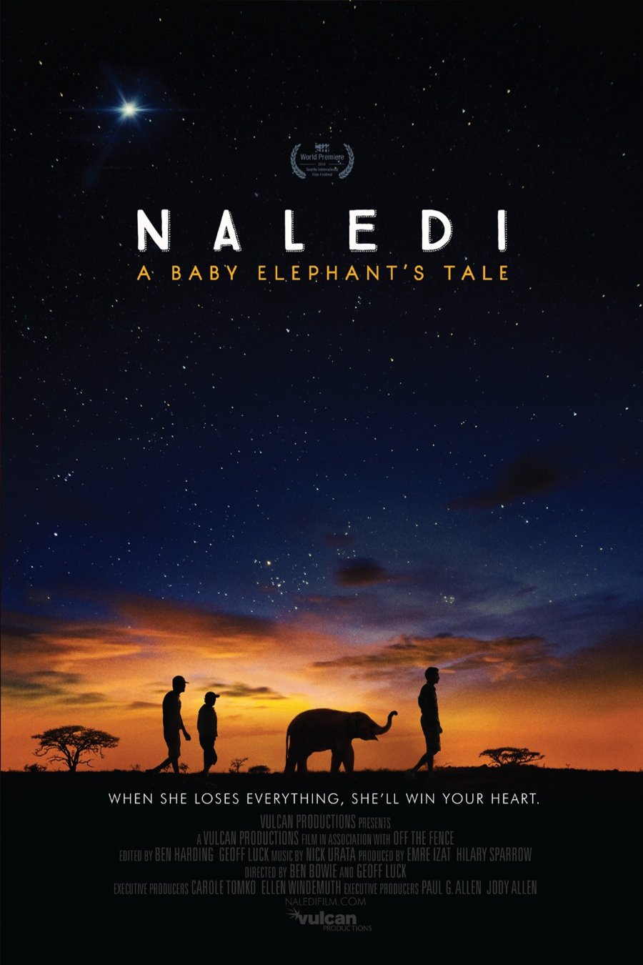 L'affiche du film Naledi: A Baby Elephant's Tale