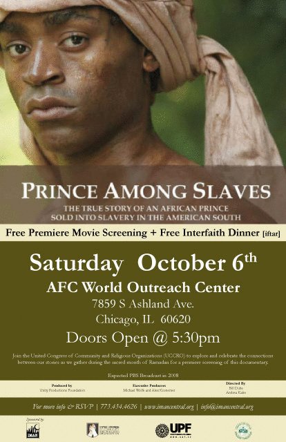 L'affiche du film Prince Among Slaves