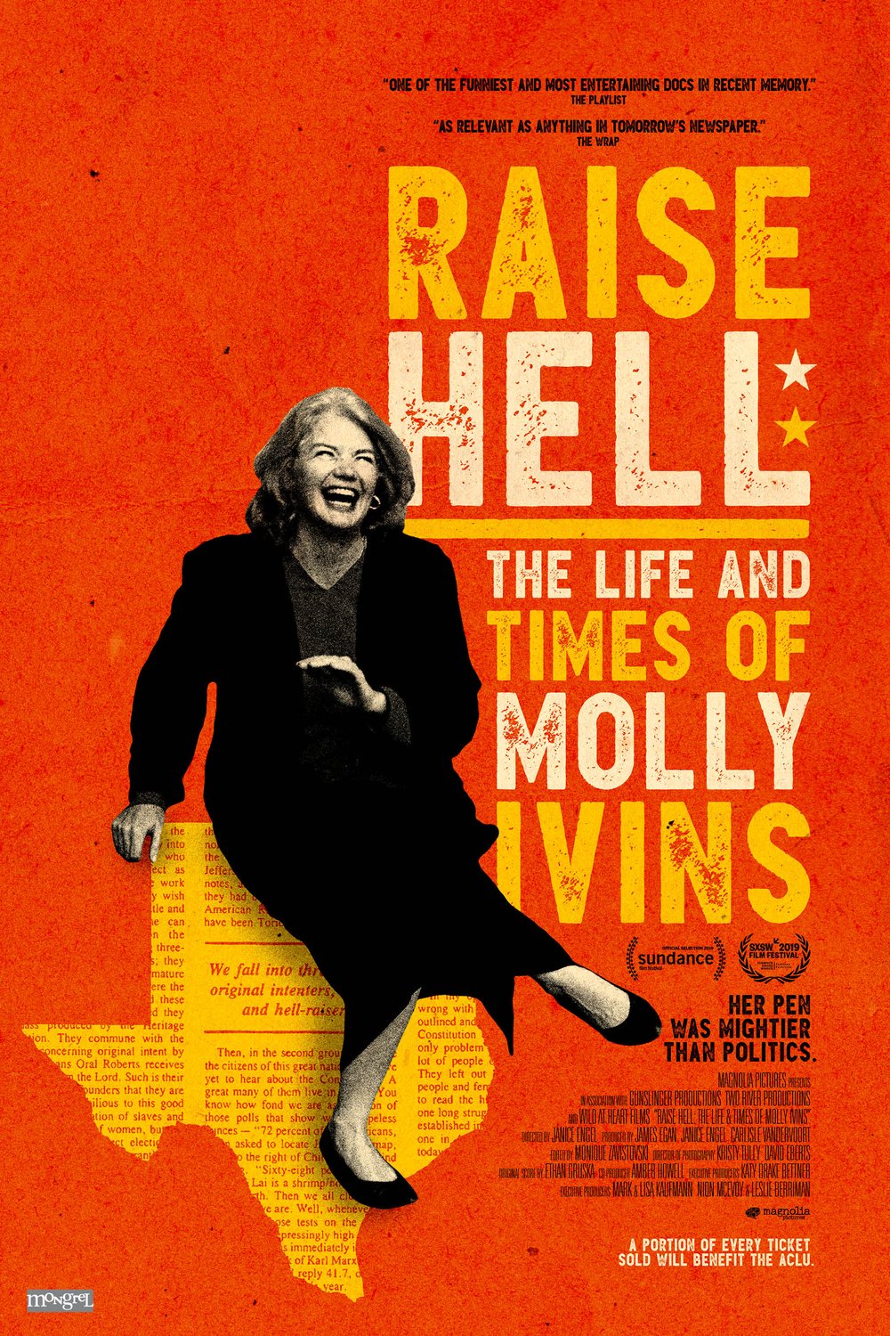 L'affiche du film Raise Hell: The Life & Times of Molly Ivins